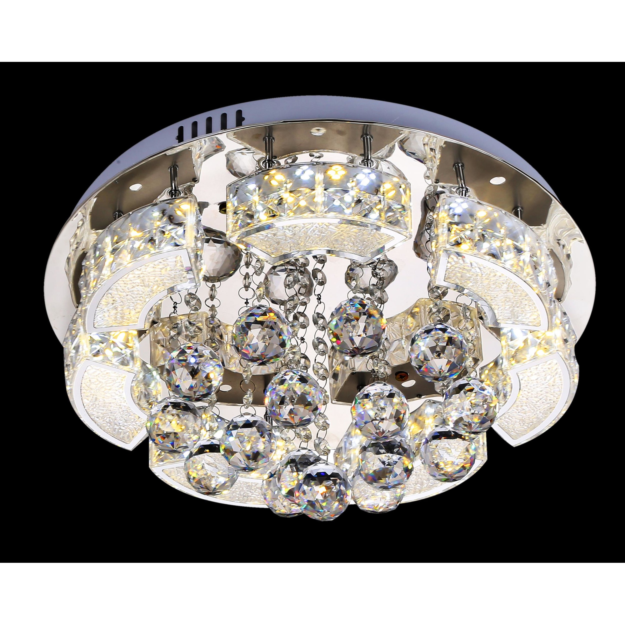 Lustra Tripoli 4, 2 x 18 W, Argintiu/Auriu