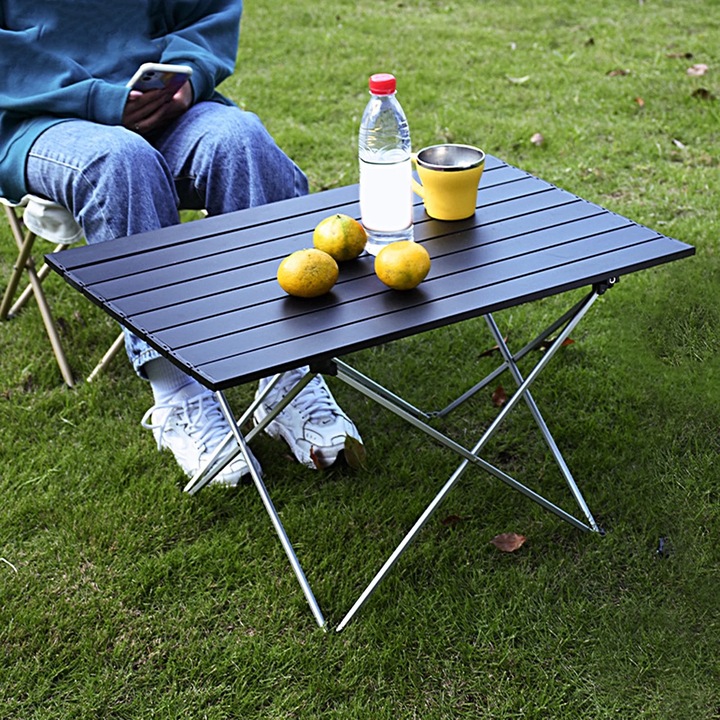 Сгъваема къмпинг маса, алуминий, 40x35x31см, компактен дизайн, комплект