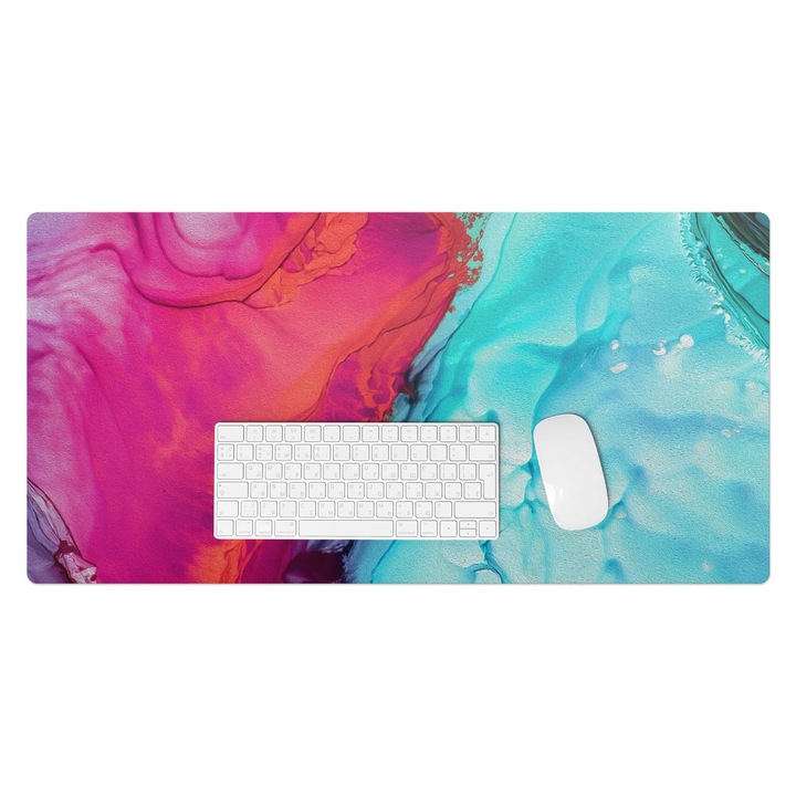 Protectie birou, Wallfluent, Val abstracta, Multicolor, 90x45 cm, 010250300040100282566