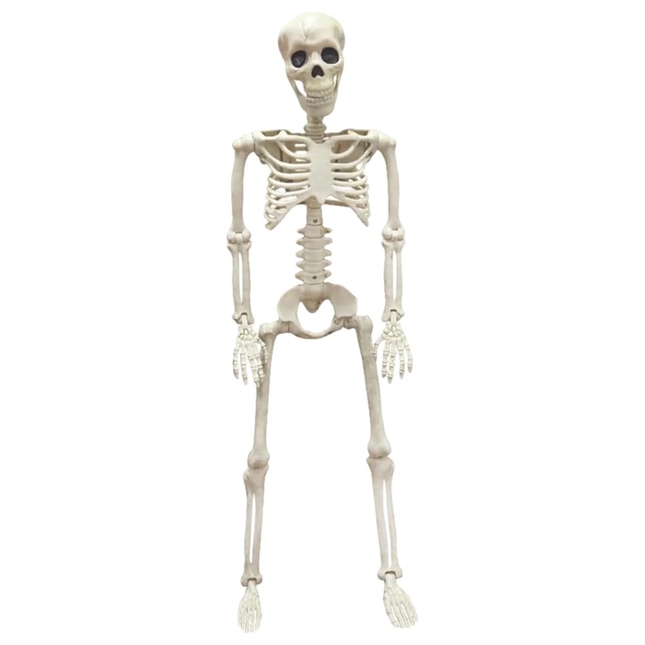 Хелоуин пластмасова украса скелет 90см и 70см комплект от 1 бр.