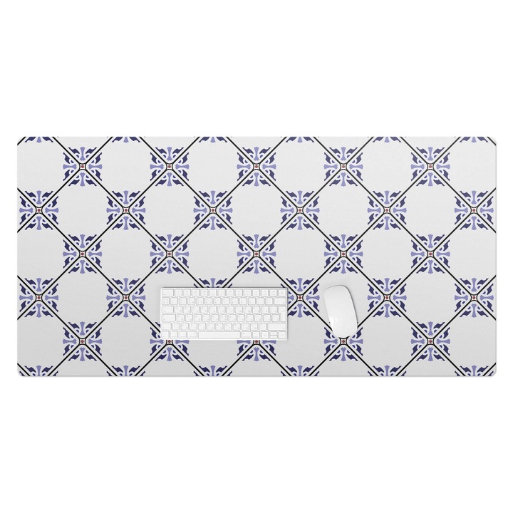 Mapa de birou, Wallfluent, Model de verificare geometrica, Alb, 120x60 cm, 010250300030100033470