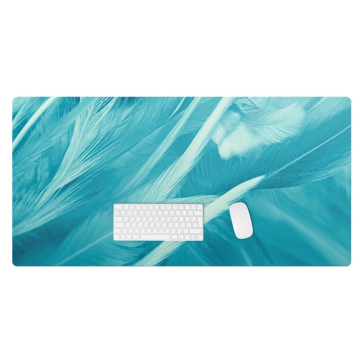 Mapa de birou, Wallfluent, Pene delicate, Turcoaz, 120x60 cm, 010250300030100075174