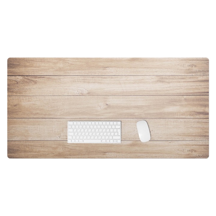 Mapa de birou, Wallfluent, Textura din lemn, Bej, 120x60 cm, 010250300030100088557