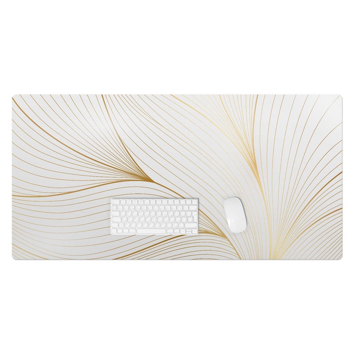 Mapa birou, Wallfluent, Linii elegante, Bej, 120x60 cm, 010250300030100273932