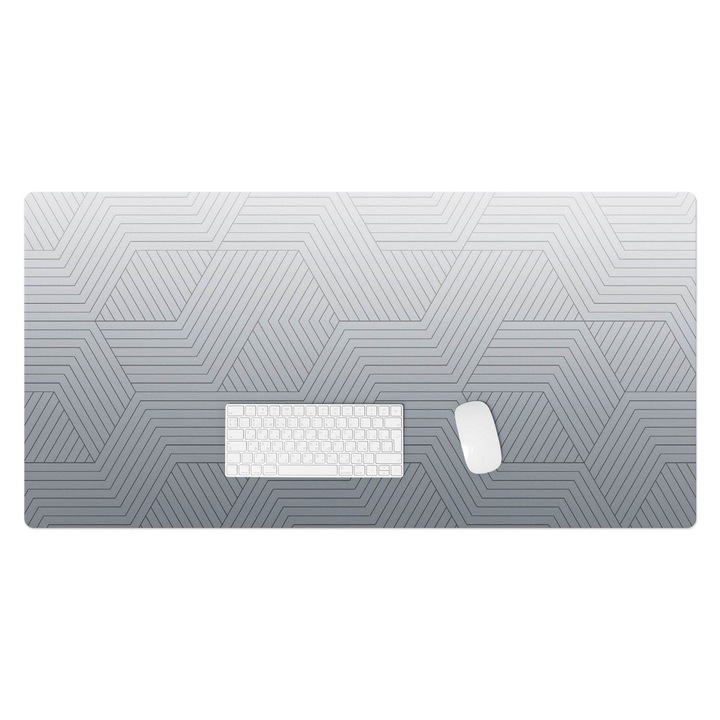 Mapa birou, Wallfluent, Linii geometrice, Gri, 120x60 cm, 010250300030100282511