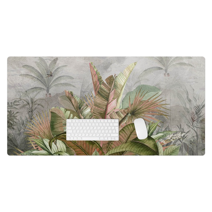 Mapa de birou, Wallfluent, Jungla tropicala, Verde, 120x60 cm, 010250300030100282760