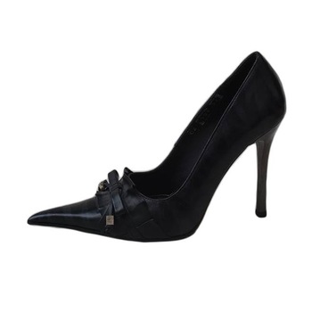 Pantofi cu toc inalt si varf ascutit, D&J Exclusive,, Negru Pantofi cu toc inalt si varf ascutit, D&J Exclusive,, Negru