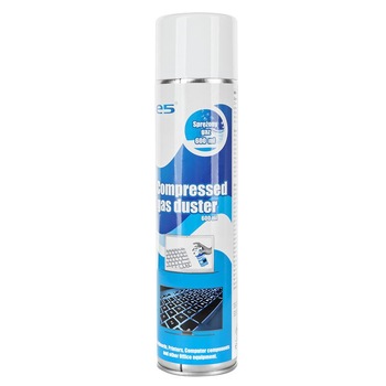 Spray Aer Comprimat, E5, curatare tastatura, calculator, laptop, 600 ML Spray Aer Comprimat, E5, curatare tastatura, calculator, laptop, 600 ML