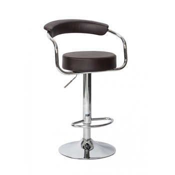 Scaun bar Sandra, Unic Spot RO, maro, 53.5x54.5x80-100 cm Scaun bar Sandra, Unic Spot RO, maro, 53.5x54.5x80-100 cm