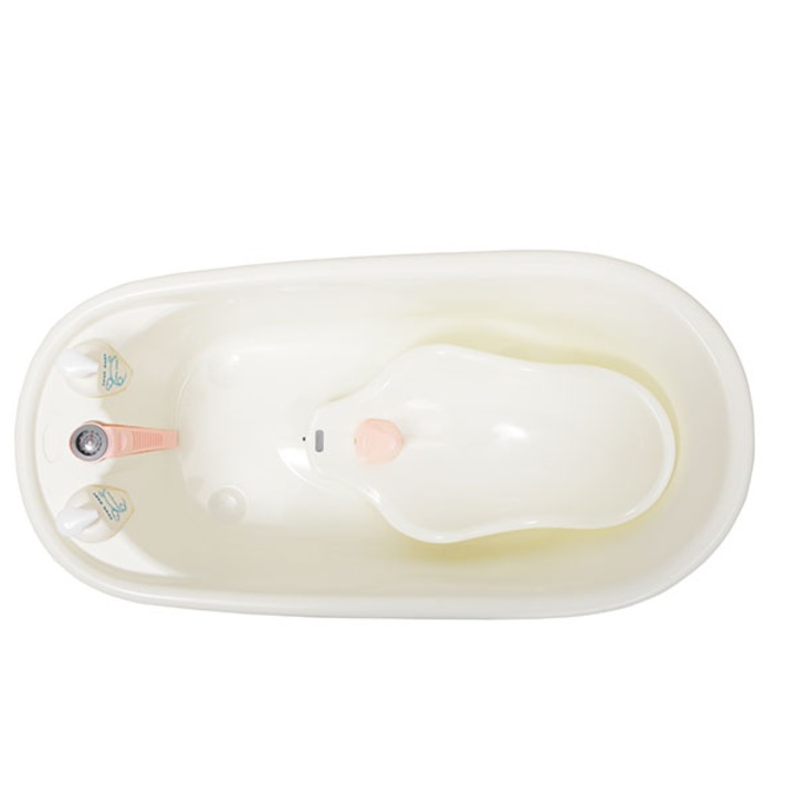 Cadita ergonomica cu reductor detasabil Bubble Pink