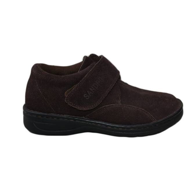 Pantofi cu scai, piele naturala intoarsa,D&J Exclusive, Maro, 35