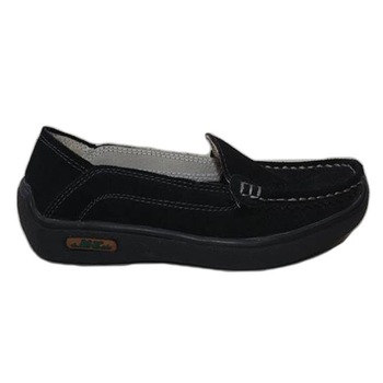 Pantofi din piele cu model de perforatii,D&J Exclusive, Negru Pantofi din piele cu model de perforatii,D&J Exclusive, Negru