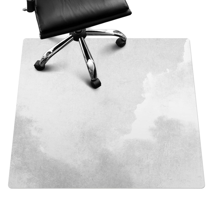 Szék szőnyeg, Wallfluent, Felhők és textúra, Szürke, 100x100 cm, 010250310050100011259
