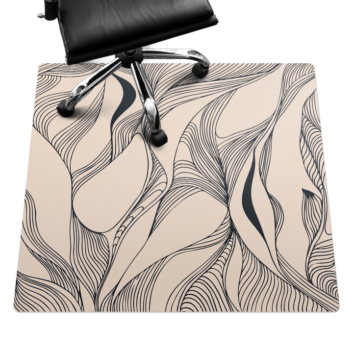 Székalátét, Wallfluent, Absztrakt vonalak, Bézs, 100x100 cm, 010250310050100282801
