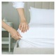 Cearceaf de pat, Frotte, Albastru, 90 x 200 cm, cu elastic, 180 g/m², 85% bumbac, 15% poliester, Oeko-tex standard 100
