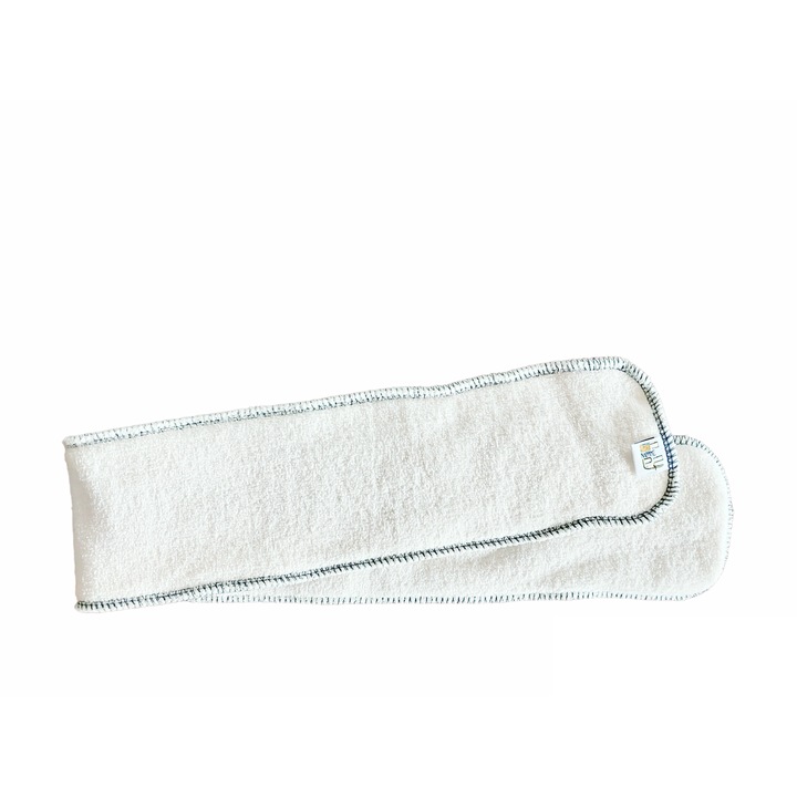 Scutec refolosibil, NappiMe, 3 straturi, 10x70 cm, Bambus, Alb/Albastru