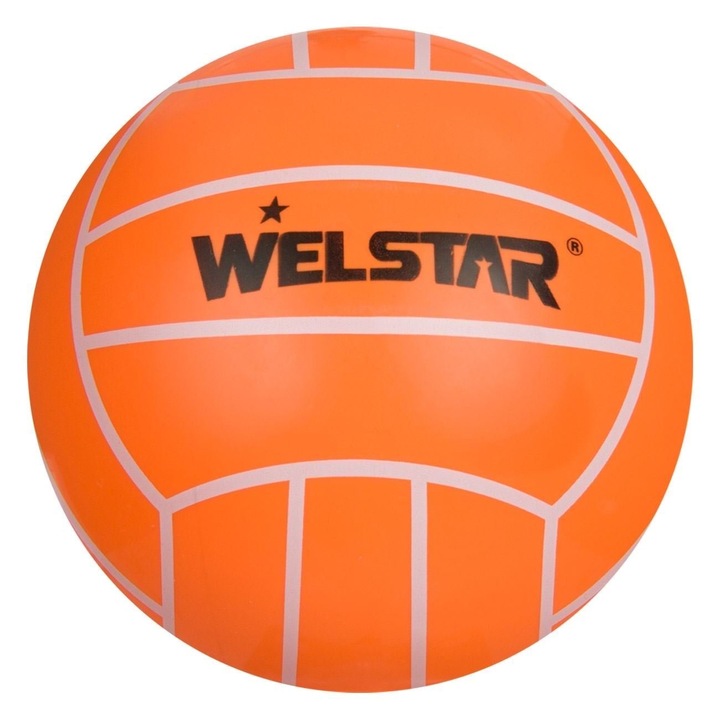 Többszínű műanyag strandlabda 14 cm, kopásálló, könnyen hordozható, szórakozás az egész család számára