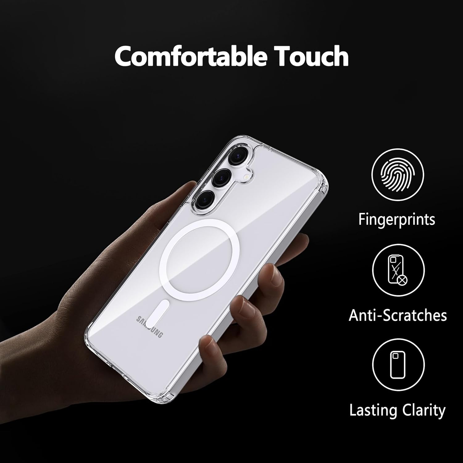 Husă pentru Samsung Galaxy S25 Plus, BestCase, Silicon, anti-shock, transparent, 1.5mm