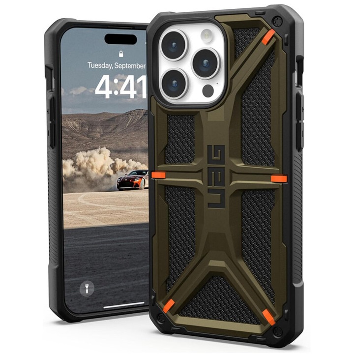 Dali Protective Case, Rugged Case, TPU, зелено-черен, за телефон
