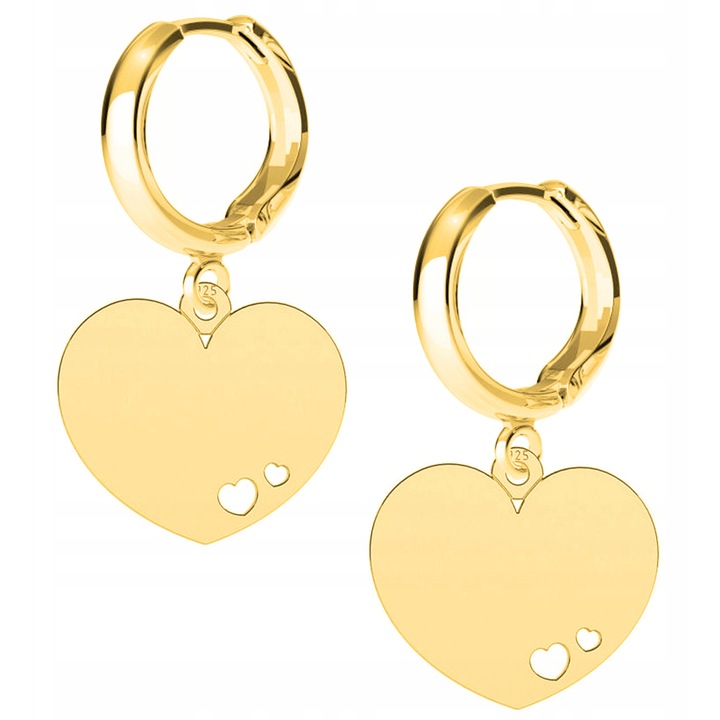 Női Fülbevaló, Larezo, Kos Csillagjegy, 925 Ezüst Rózsa Aranyozott, Hossz: 2, 2 cm, Medál Magasság: 2, 2 cm, Antiallergén, Nőknek, Szett Prémium Ékszerdobozzal, Rózsaszín