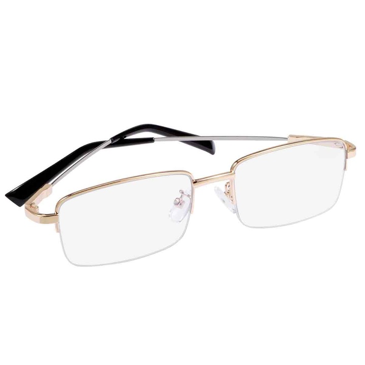 Ochelari de vedere Zeaicos, lentile multifocale, culoare uniforma, aurii, marime standard