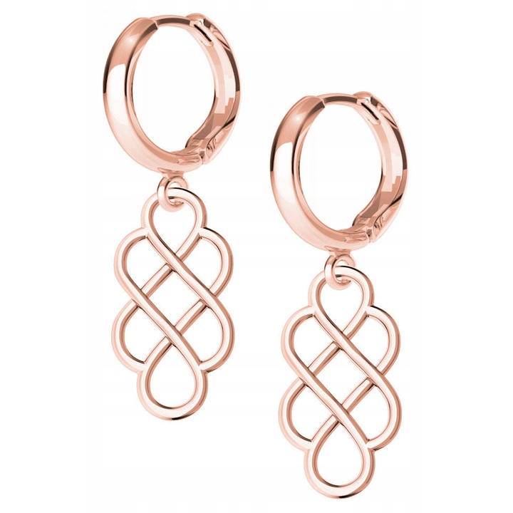 Fülbevaló Nőknek, Larezo, Lyukacsos Medál, 925 Ezüst, Angol Zár, 2 cm, Antiallergén, Arany Ajándékdoboz, Ezüst