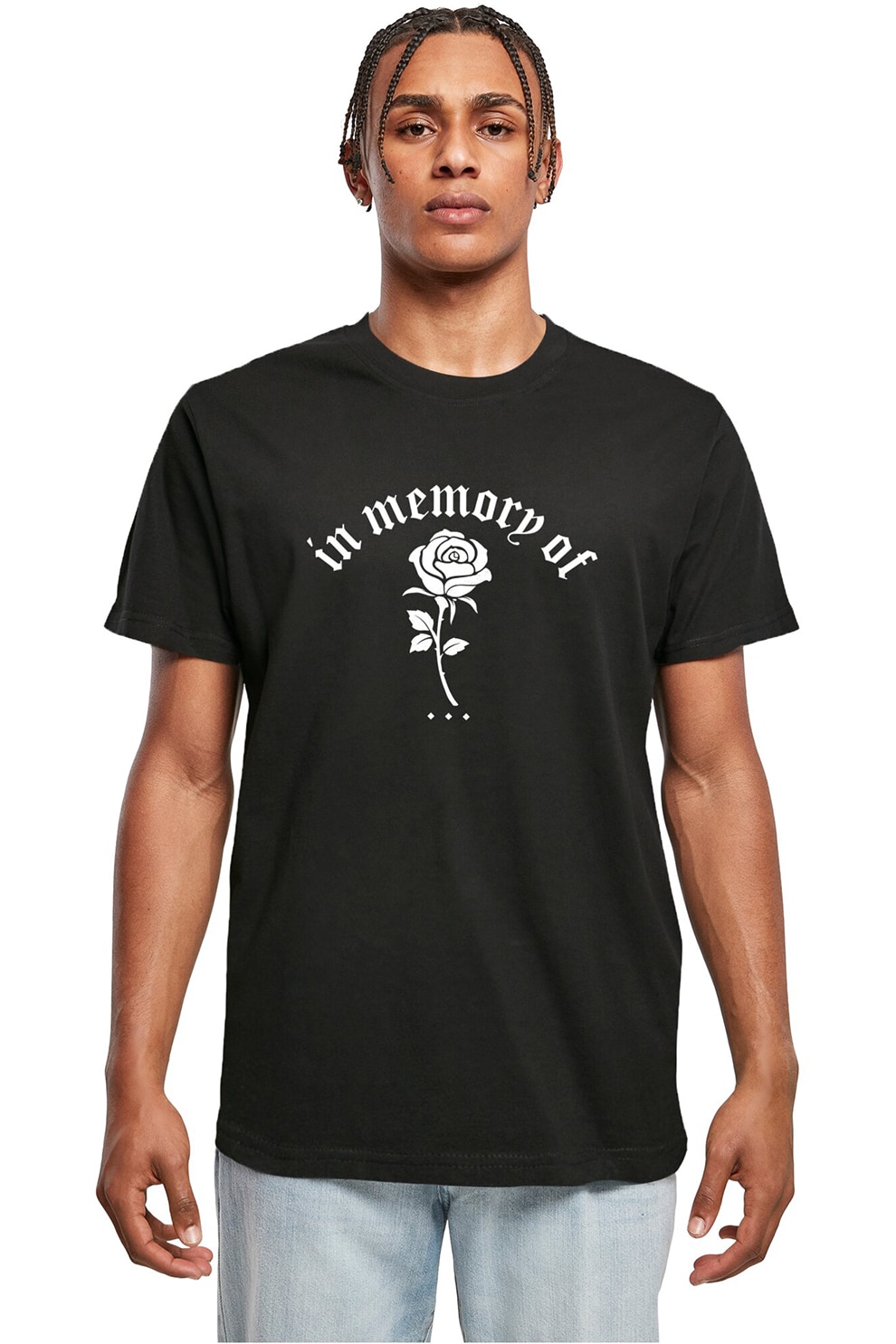 Mister tee, Tricou din bumbac cu imprimeu grafic si text, Alb, Negru, M