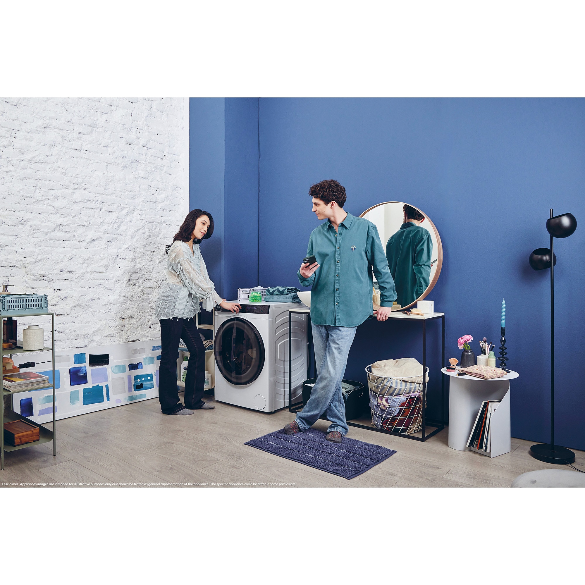 Masina de spalat rufe cu uscator Candy Pro Wash 700 BWS 6106B8-S, 10 kg spalare/ 6 kg uscare, 1600 RPM, Motor Inverter, Display LCD, Pro Active Eco Wash, Steam, Clasa A, Alb