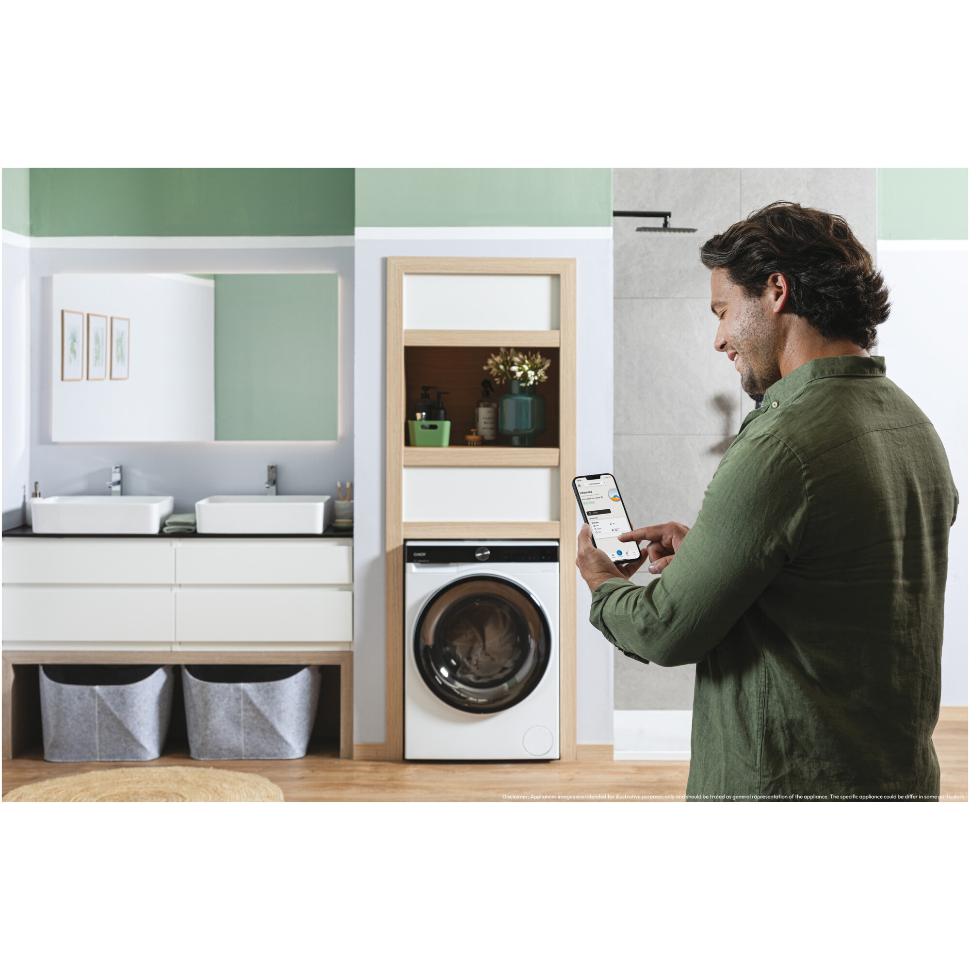 Masina de spalat rufe Candy Pro Wash 700 BS 410B10-S, 10 kg, 1400 RPM, Motor Inverter, 16programe, Display LCD Digital, Pro Active Eco Wash, Steam, Clasa A, Alb