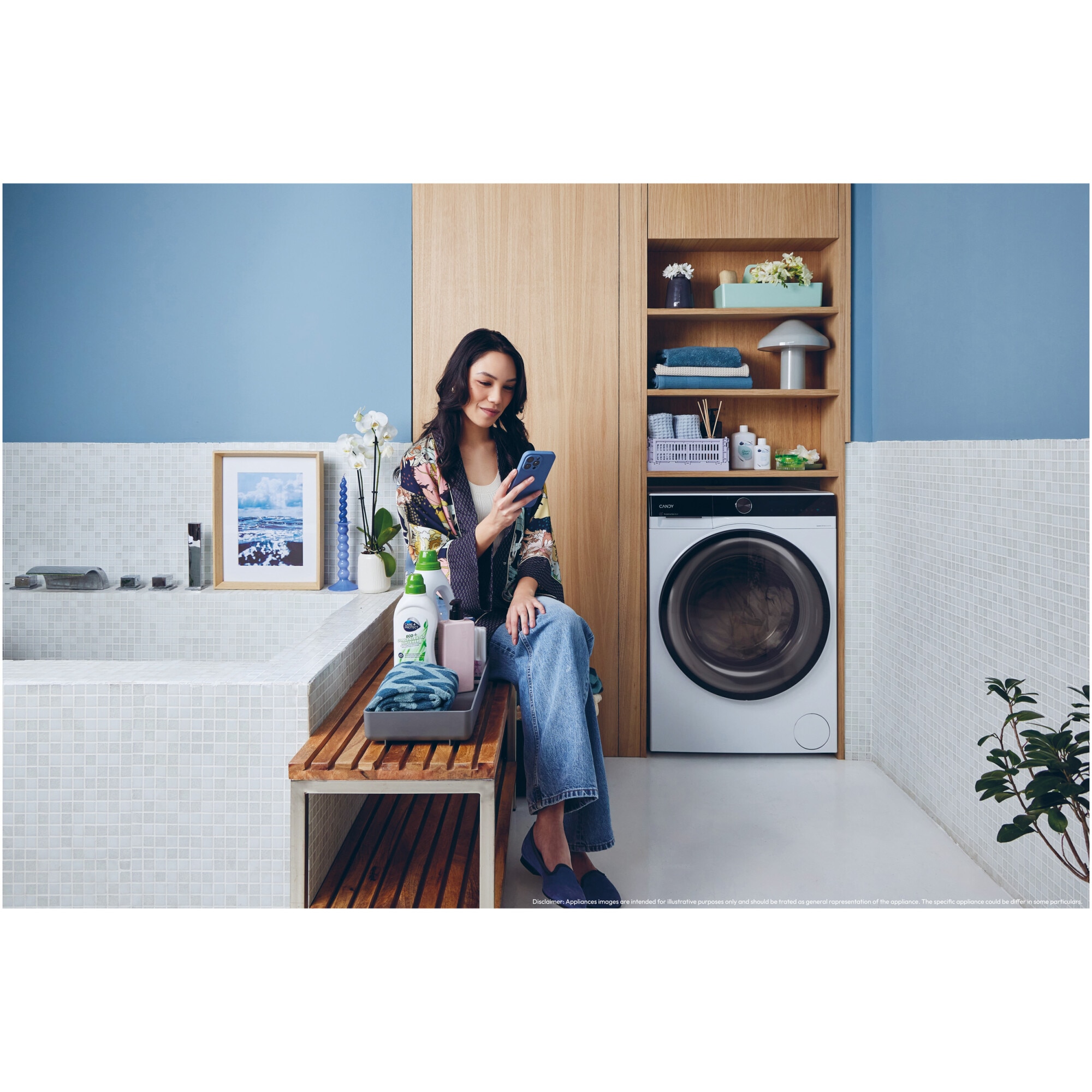 Masina de spalat rufe Candy Pro Wash 700 BS 410B10-S, 10 kg, 1400 RPM, Motor Inverter, 16programe, Display LCD Digital, Pro Active Eco Wash, Steam, Clasa A, Alb