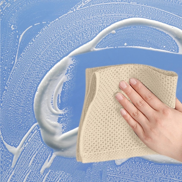 Памучни кухненски кърпи, комплект 6 бр., дизайн пчелна пита, абсорбиращи, 30x30см, многоцветни