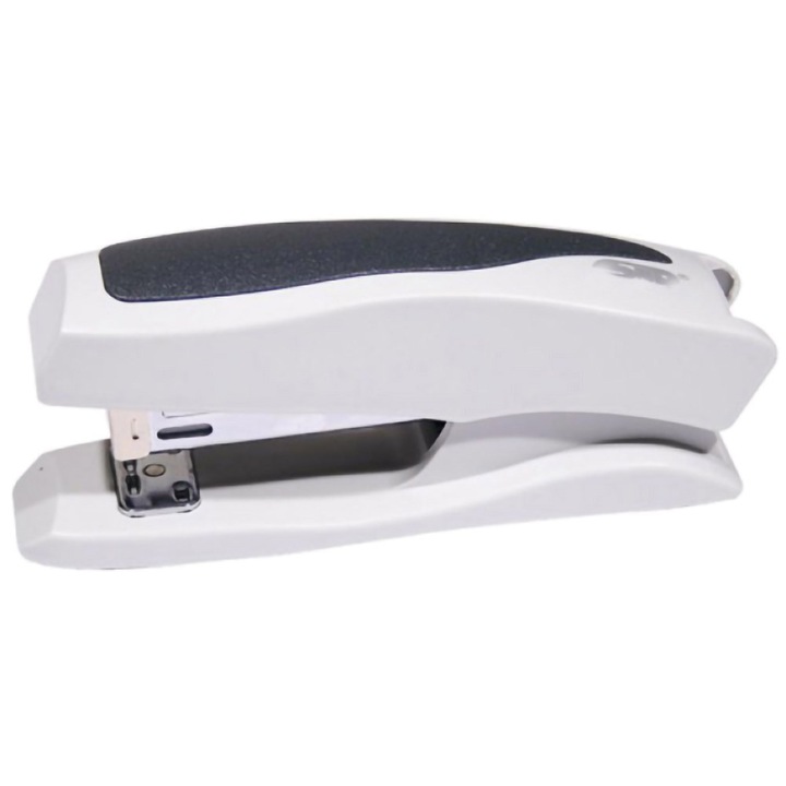 Офис телбод, Noki S-7, 25 листа, 24/6, 26/6, пластмаса/метал, бяло/сиво