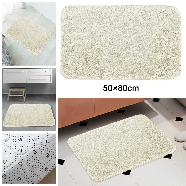 YANYXR bejárati szőnyeg 50x80cm bézs poliészter téglalap alakú
