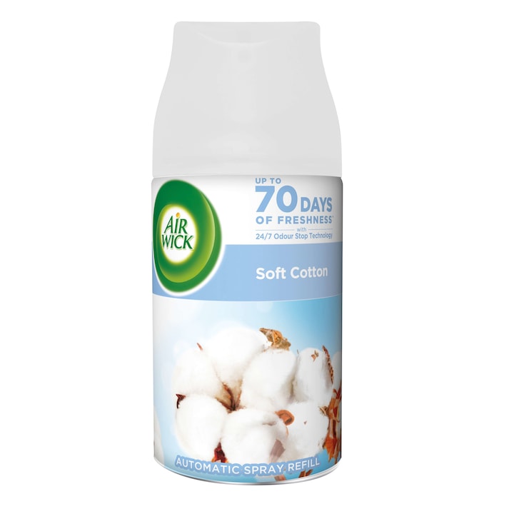 Air Wick Freshmatic Automata Légfrissítő spray utántöltő, Friss pamut, 250ml