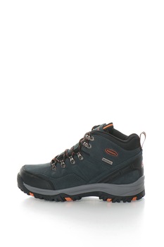 Skechers, Ghete impermeabile pentru trekking Pelmo, Gri carbune Skechers, Ghete impermeabile pentru trekking Pelmo, Gri carbune