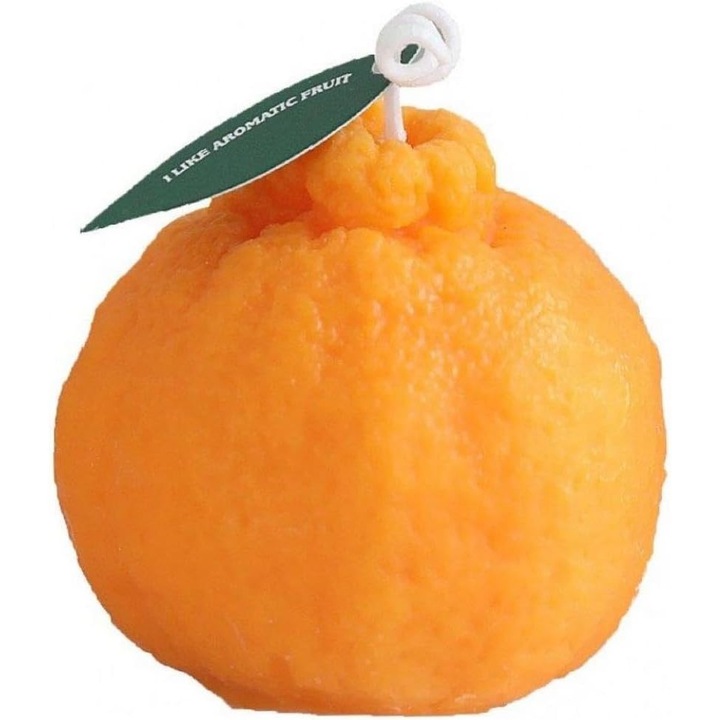 Ароматна свещ, Лески, Модел Малък Портокал, Горене 10ч, 140 гр, 7 х 7 см, Аромат на Портокал, Оранжев