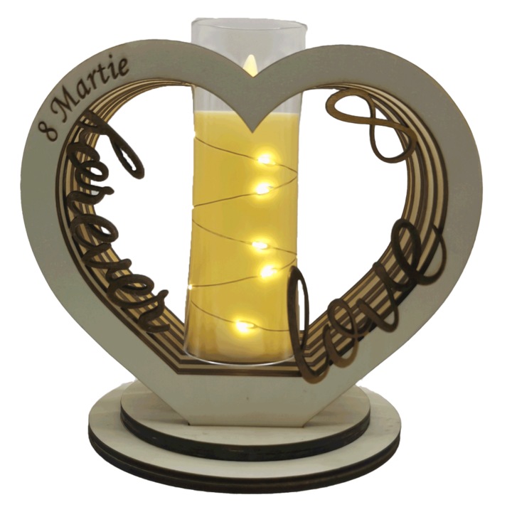 Decoratiune luminoasa LED - 8 Martie v.1