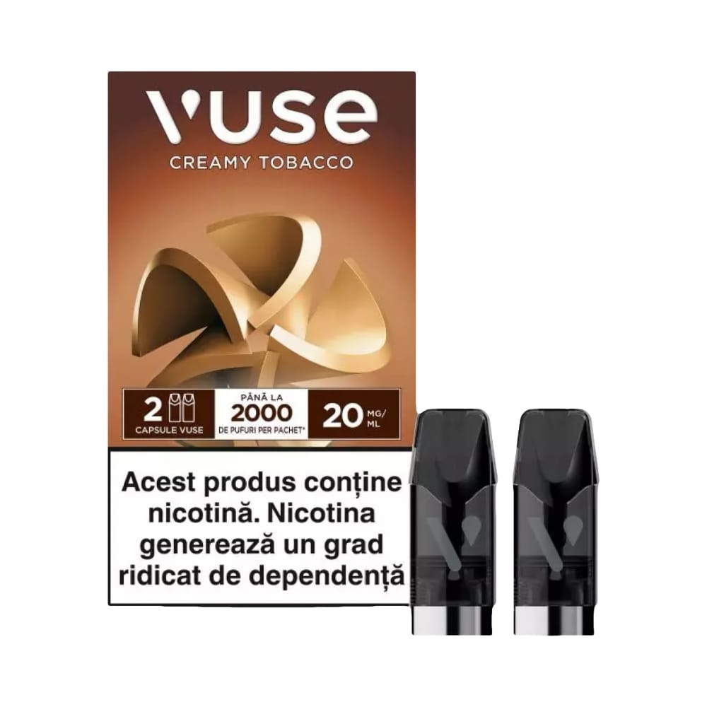 Cartus Vuse - Creamy Tobacco 20mg [2 Bucati]