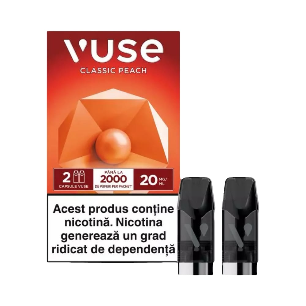 Cartus Vuse - Classic Peach 20mg [2 Bucati]