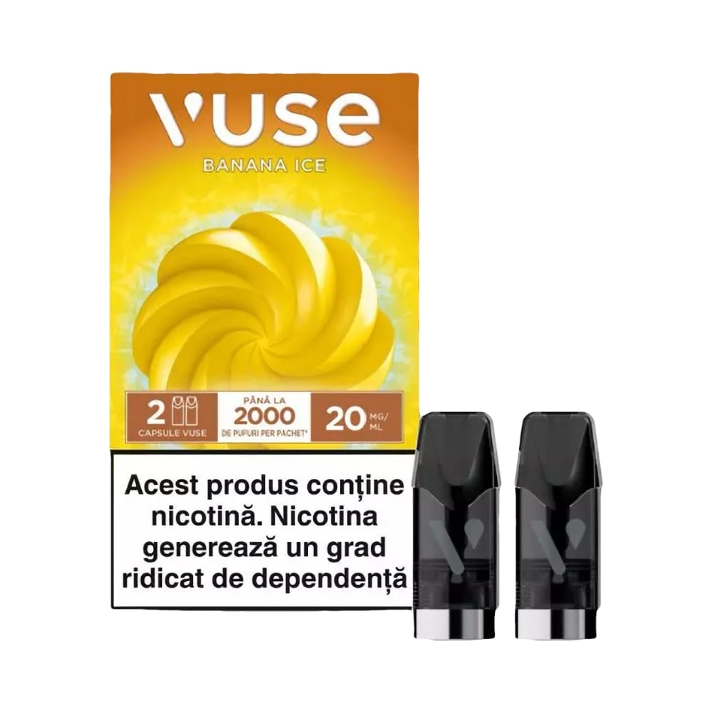 Cartus Vuse - Banana Ice 20mg [2 Bucati]