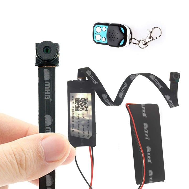 Modul Mini Camera Spion, TSS-S80, 5MP Full HD, Inregistrare Audio-Video, Detectia Miscarii, Slot Card, cu Telecomanda