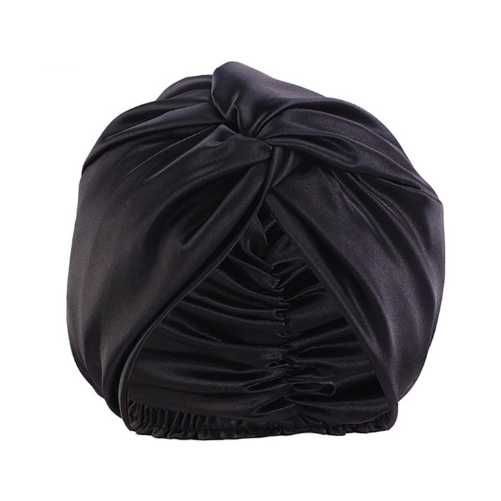 Шапка за сън с дизайн Smart Bow, сатенена изкуствена коприна, регулируема, 26x23 см, за грижа за косата