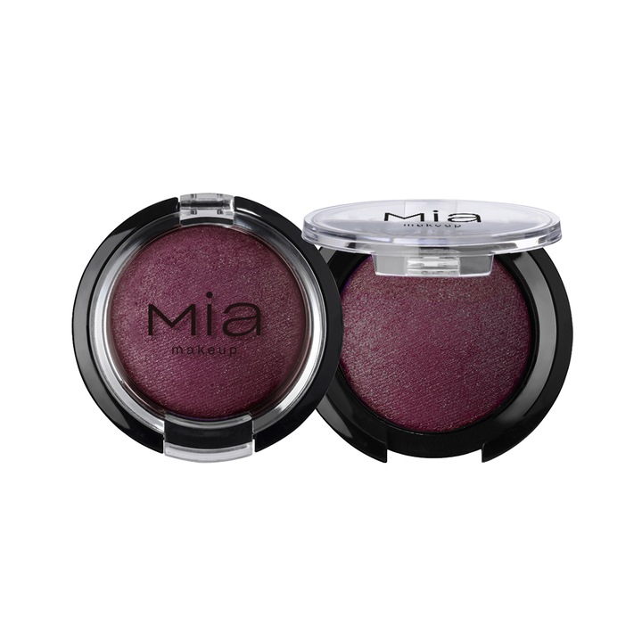 Mia Makeup Baked Eyeshadow Тъмна слива Моно сенки за очи