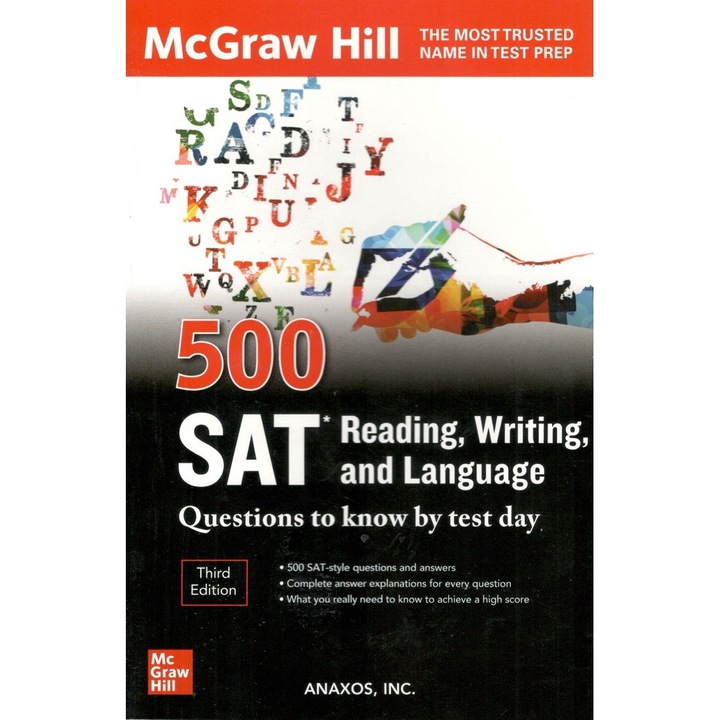 500 SAT Reading, Writing and Language Questions to Know by Test Day ; Anaxos Inc