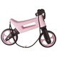 Bicicleta fara pedale 2 in 1, 18+ luni, pneuri si manere de cauciuc, 4 nivele de reglaj pe inaltime, Funny Wheels Rider SuperSport Pastel Baby Pink