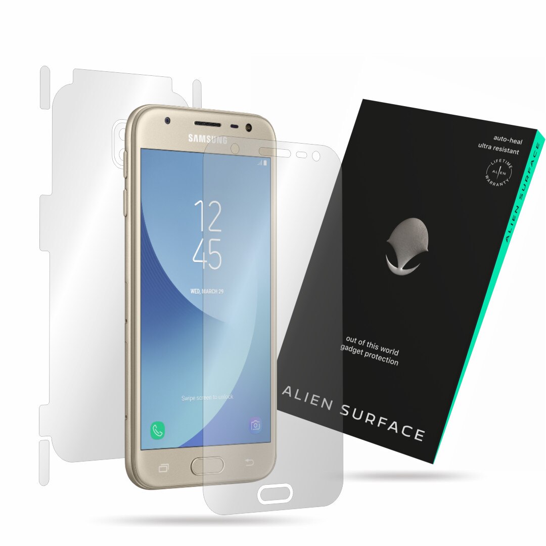 Folie Alien Surface, Samsung Galaxy J3 (2017), protectie ecran, spate, laterale