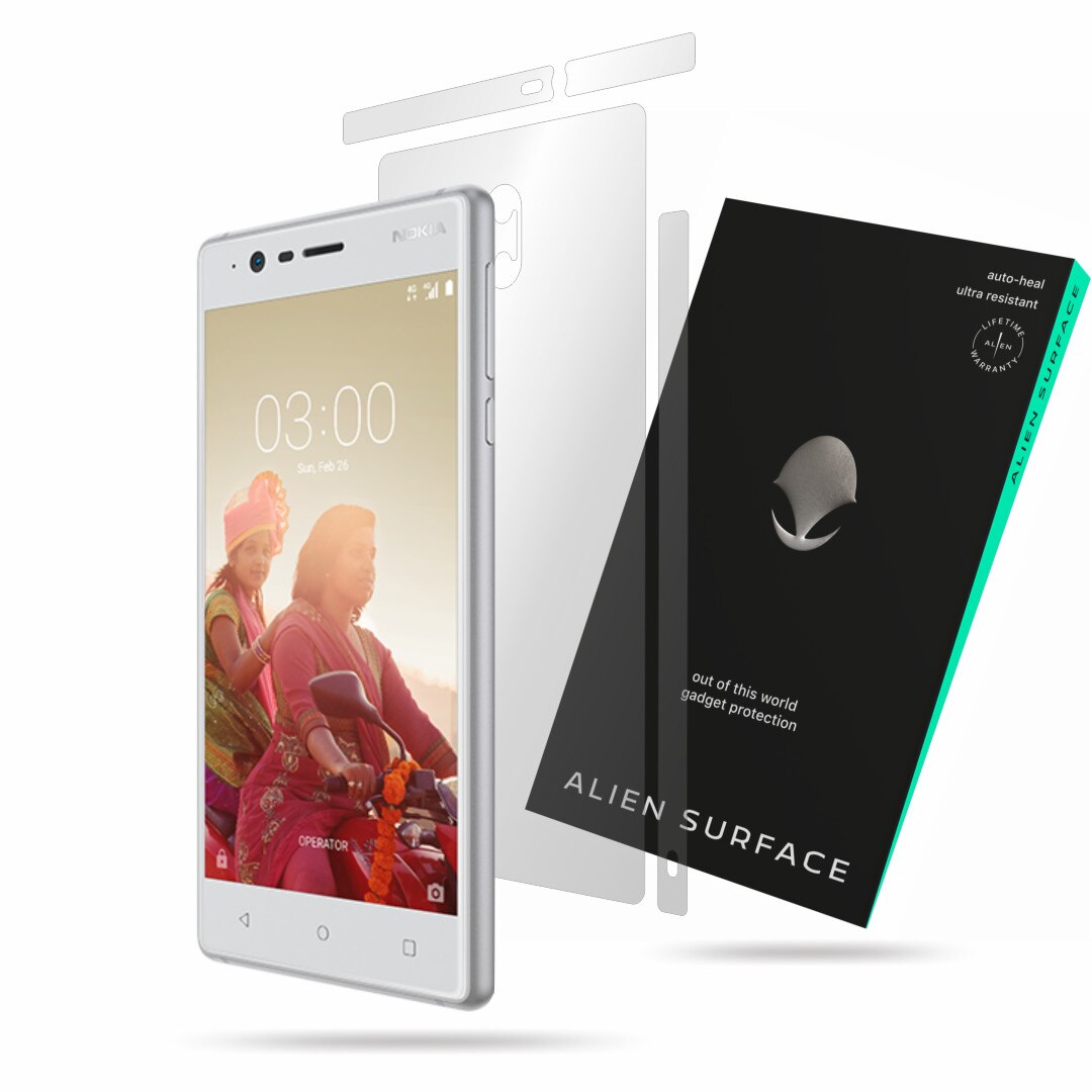 Folie Alien Surface, Nokia 3, protectie spate, laterale
