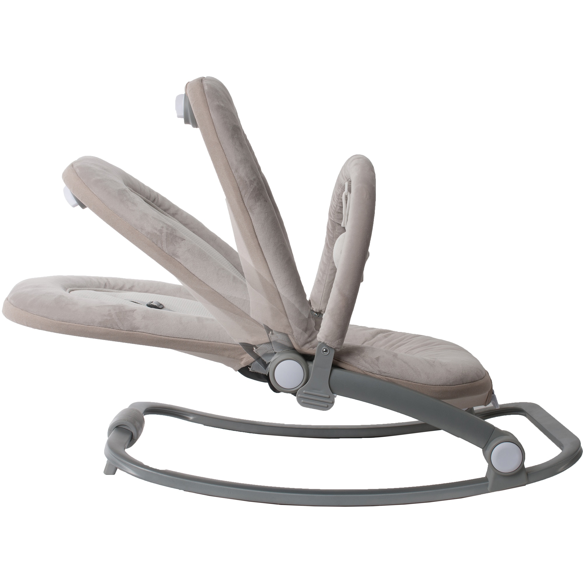 Balansoar cu vibratii BO Jungle pentru bebelusi cu arcada jucarii, bej