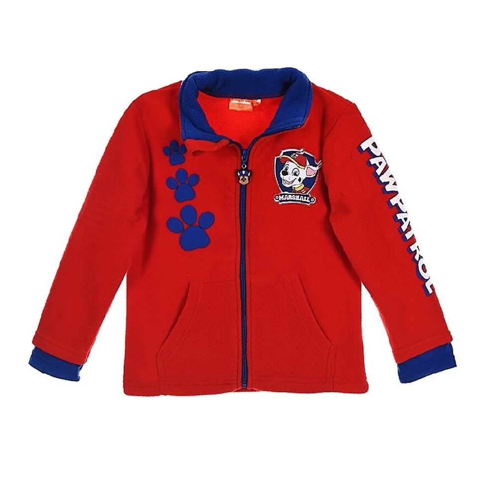 Hanorac polar Patrula Catelusilor, 98 CM, Rosu