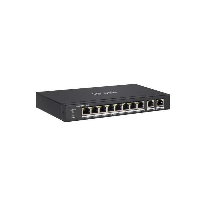 Switch PoE 8 porturi HIKVISION HiLook, 10/100 Mbps, 5.6 Gbps, 16K MAC